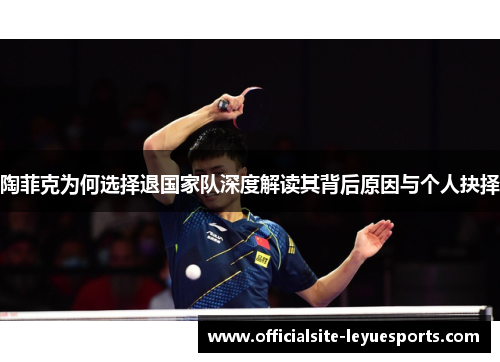 陶菲克为何选择退国家队深度解读其背后原因与个人抉择 陶菲克为何选择退国家队深度解读其背后原因与个人抉择